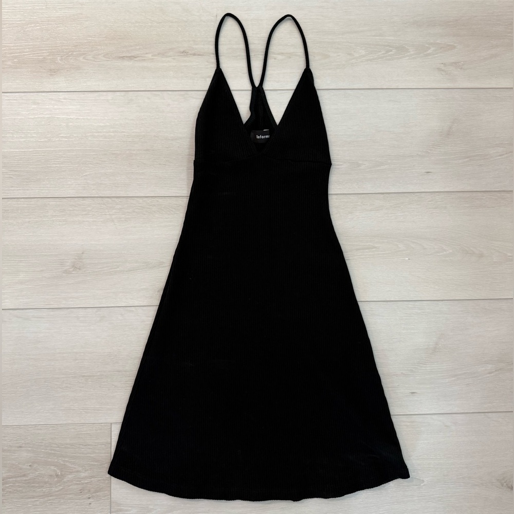Reformation Black Mini Dress Size XS